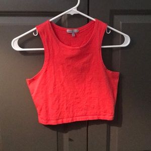 Coral crop top